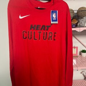 Nike Red Graphic Long Sleeve Shirt